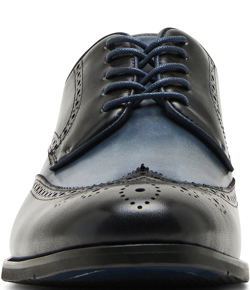Steve Madden Men's Edrees Wingtip Leather Oxfords