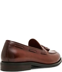 Steve Madden Men's Elgin Leather Tassel Dress Slip On Loafers