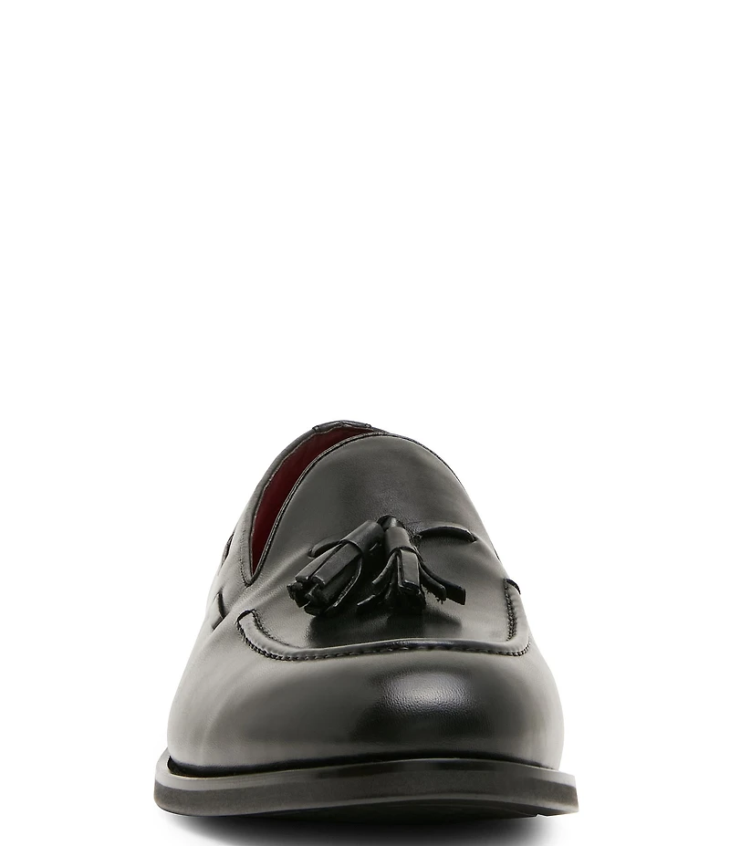Steve Madden Men's Elgin Leather Tassel Dress Slip On Loafers