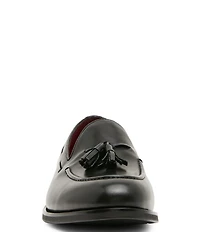 Steve Madden Men's Elgin Leather Tassel Dress Slip On Loafers