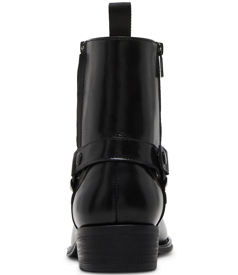 Steve Madden Men's Essen Leather O-Ring Harness Hardware Boots