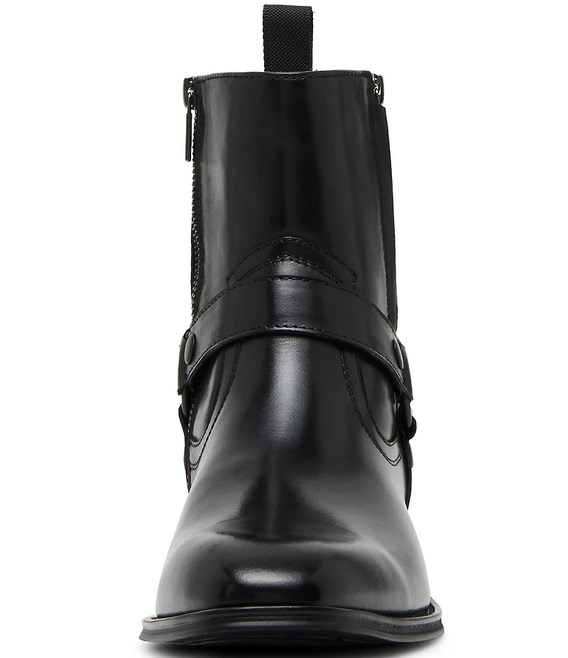 Steve Madden Men's Essen Leather O-Ring Harness Hardware Boots