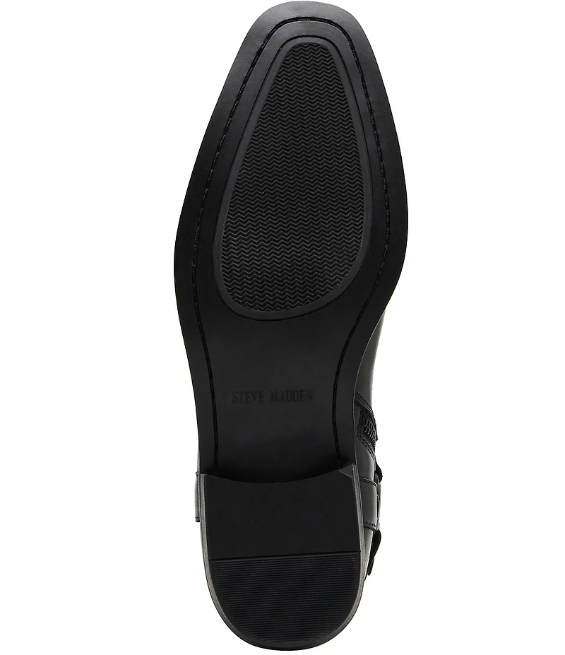 Steve Madden Men's Essen Leather O-Ring Harness Hardware Boots