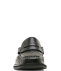 Steve Madden Men's Exeter Western Stitch Detail Leather Penny Loafers