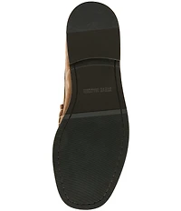 Steve Madden Men's Exeter Western Stitch Detail Suede Penny Loafers