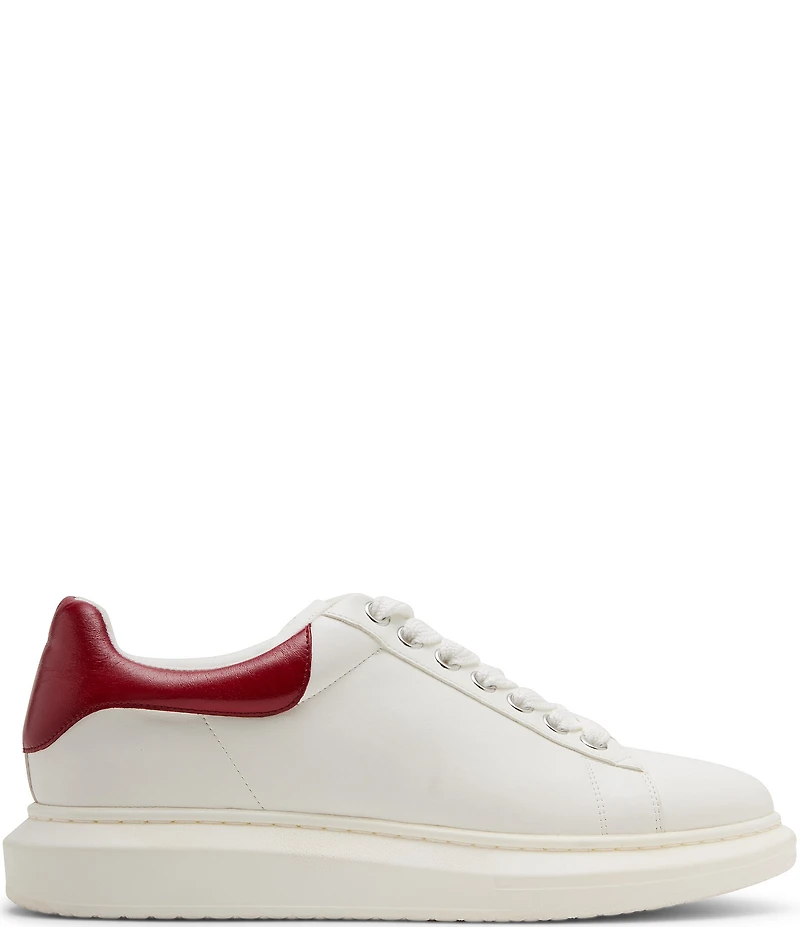 Steve Madden Men's Frosted Contrast Collar Leather Sneakers