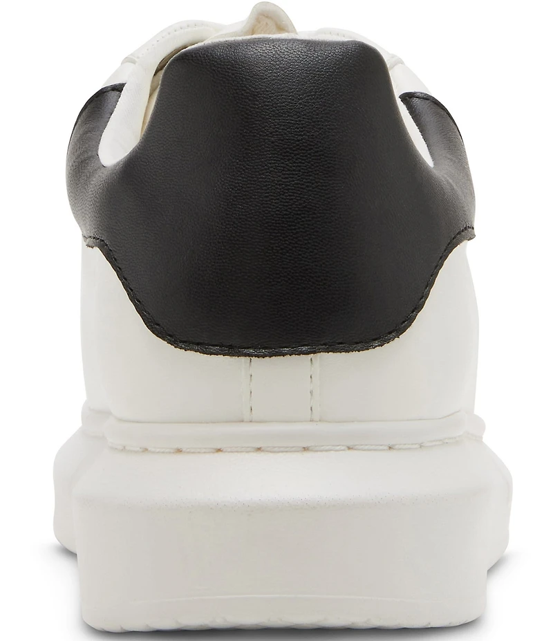 Steve Madden Men's Frosted Contrast Collar Leather Sneakers