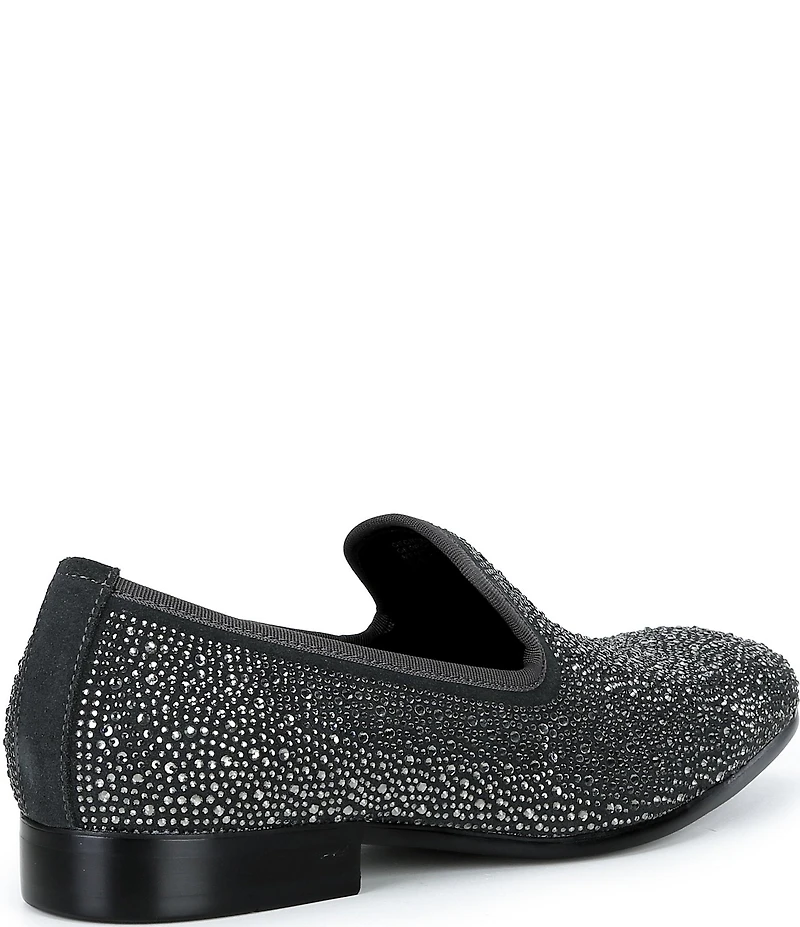 Steve Madden Men's George Rhinestone Embellished Slip On Loafers