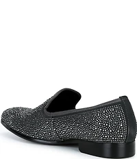 Steve Madden Men's George Rhinestone Embellished Slip On Loafers
