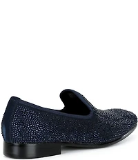Steve Madden Men's George Rhinestone Embellished Slip On Loafers