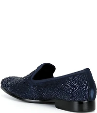 Steve Madden Men's George Rhinestone Embellished Slip On Loafers