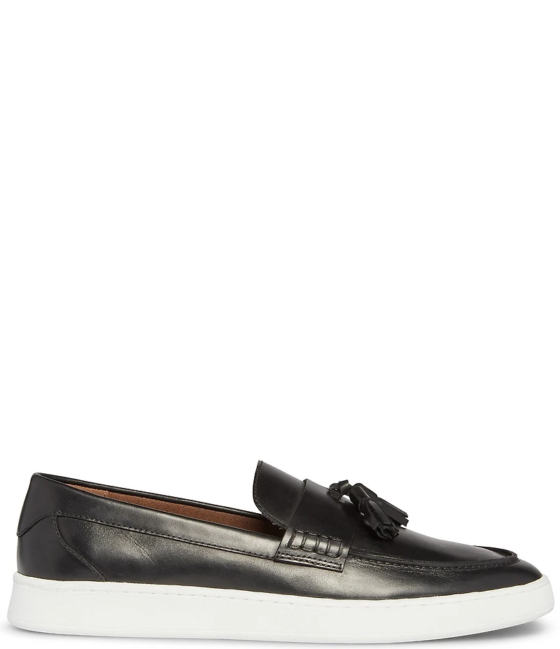 Steve Madden Men's Hatfield Leather Tassel Slip On Loafers