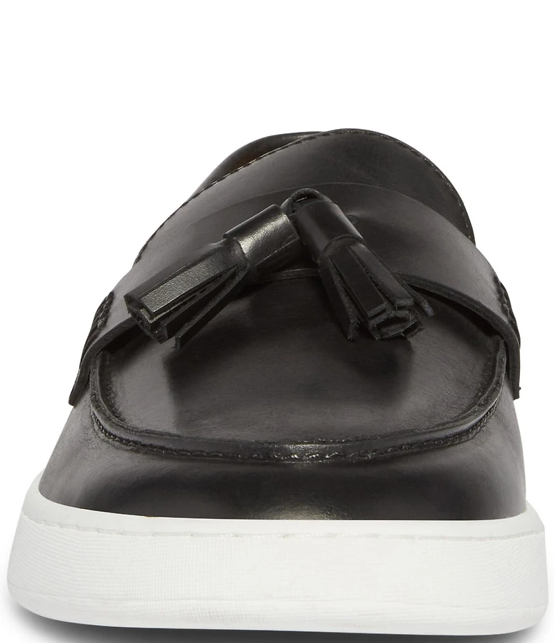 Steve Madden Men's Hatfield Leather Tassel Slip On Loafers