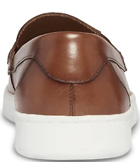 Steve Madden Men's Hatfield Leather Tassel Slip On Loafers