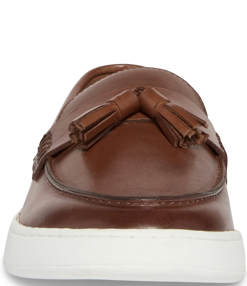 Steve Madden Men's Hatfield Leather Tassel Slip On Loafers