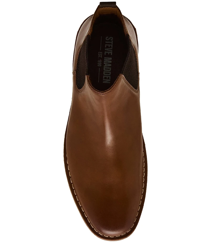 Steve Madden Men's Hatford Leather Chelsea Boots