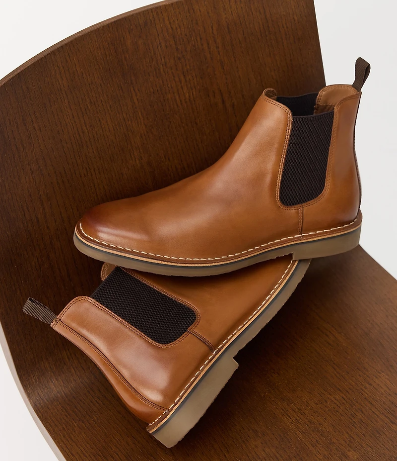 Steve Madden Men's Hatford Leather Chelsea Boots