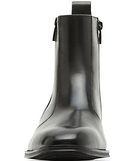 Steve Madden Men's Haynes Leather Side Zip Dress Boot