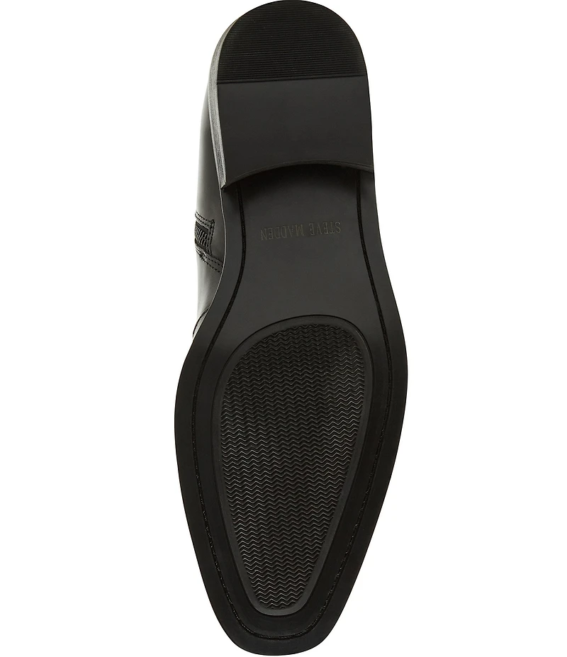 Steve Madden Men's Haynes Leather Side Zip Dress Boot