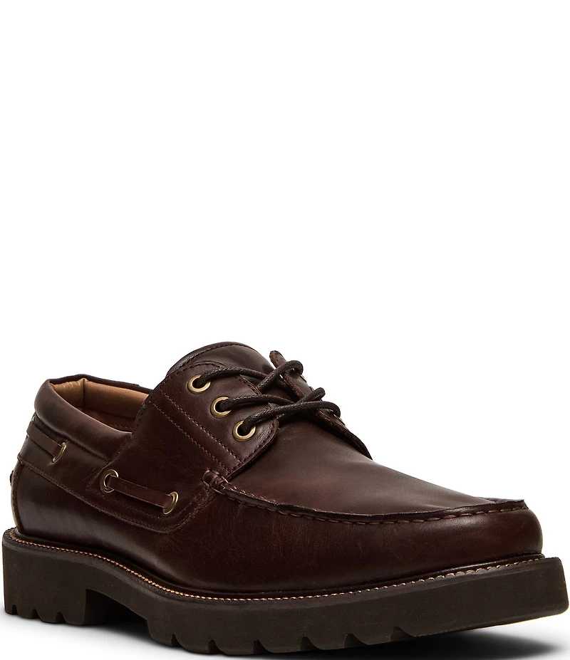 Steve Madden Men's Hobson Leather Boat Shoes