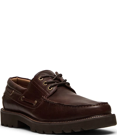 Steve Madden Men's Hobson Leather Boat Shoes