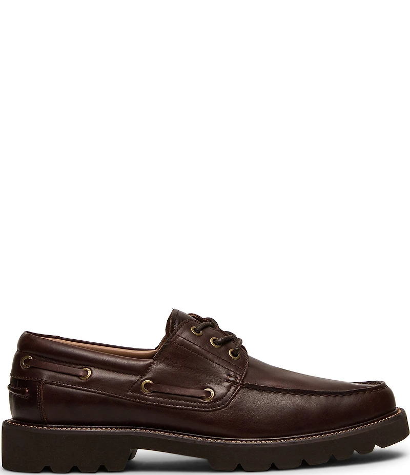 Steve Madden Men's Hobson Leather Boat Shoes