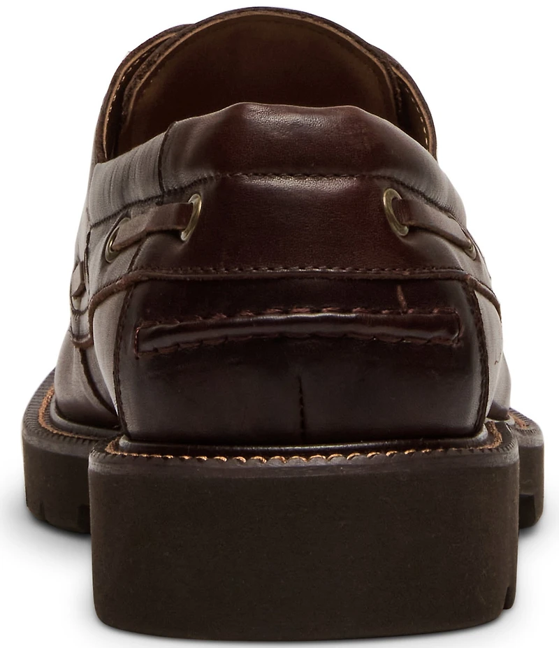 Steve Madden Men's Hobson Leather Boat Shoes