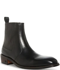 Steve Madden Men's Huston Leather Chelsea Dress Boots
