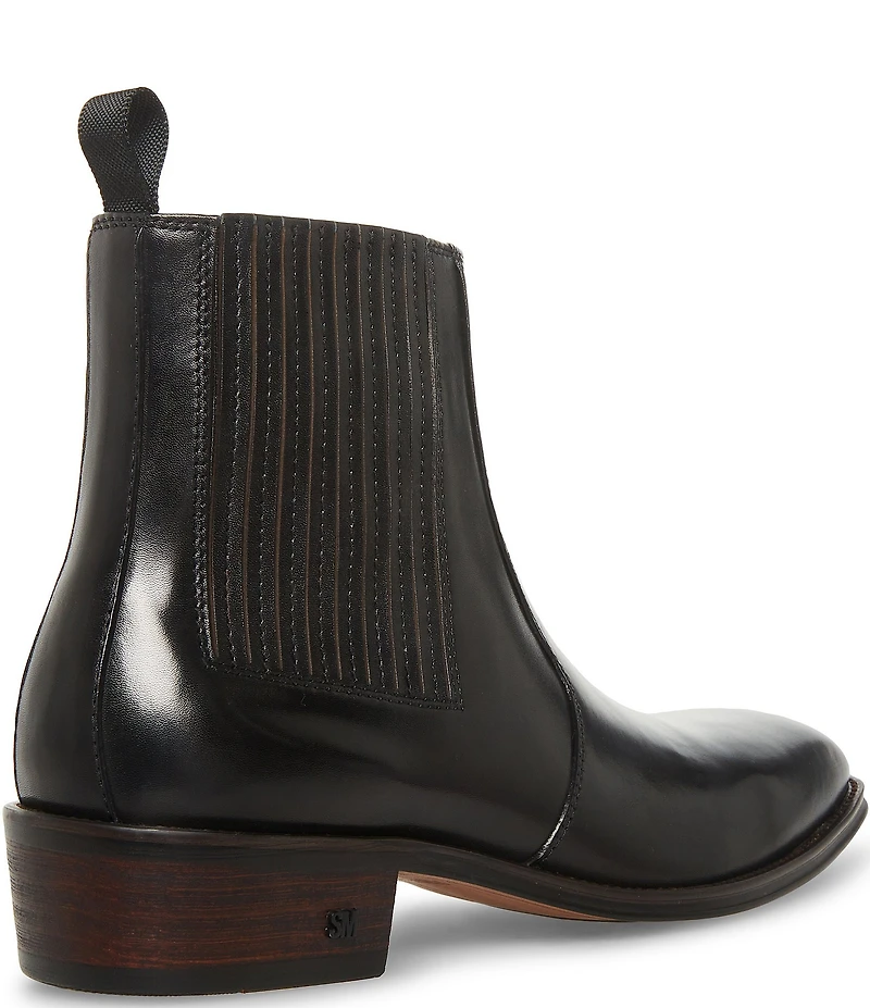 Steve Madden Men's Huston Leather Chelsea Dress Boots