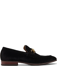 Steve Madden Men's Jandre Velvet Bit Buckle Dress Slip On Loafers
