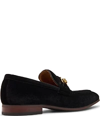 Steve Madden Men's Jandre Velvet Bit Buckle Dress Slip On Loafers