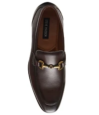 Steve Madden Men's Jayshan Leather Bit Buckle Dress Loafers