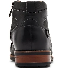 Steve Madden Men's Jotting Leather Contrast Stitch Cap Toe Boots
