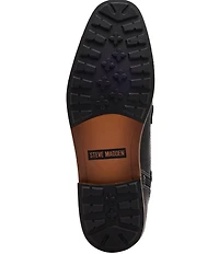 Steve Madden Men's Jotting Leather Contrast Stitch Cap Toe Boots