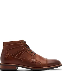 Steve Madden Men's Jotting Leather Contrast Stitch Cap Toe Boots