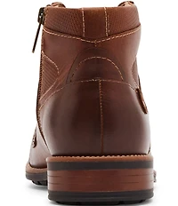 Steve Madden Men's Jotting Leather Contrast Stitch Cap Toe Boots