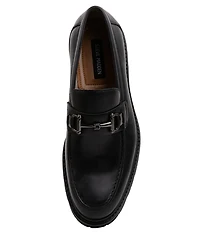 Steve Madden Men's Karver Leather Bit Buckle Lug Loafers