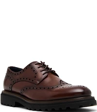 Steve Madden Men's Kasaan Wingtip Leather Oxfords