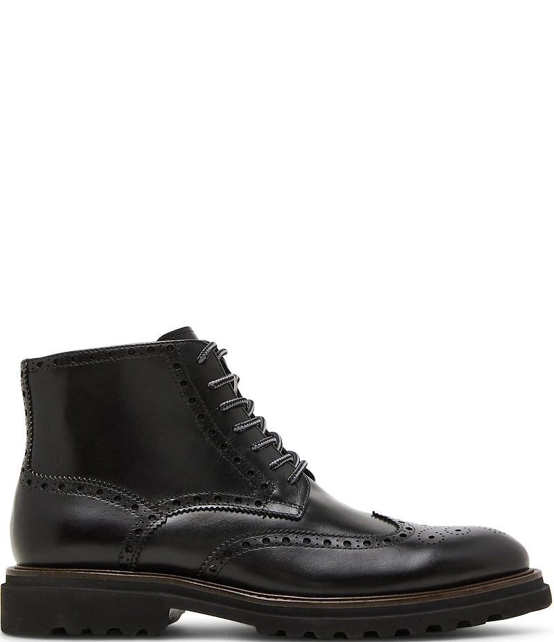 Steve Madden Men's Kierson Wingtip Leather Boots