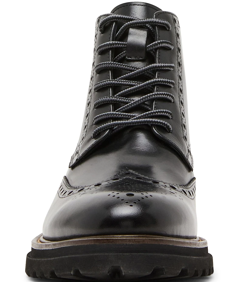 Steve Madden Men's Kierson Wingtip Leather Boots