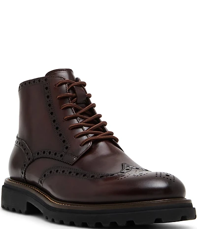 Steve Madden Men's Kierson Wingtip Leather Boots