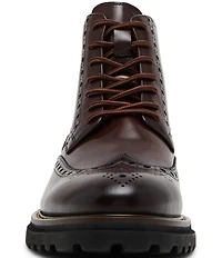 Steve Madden Men's Kierson Wingtip Leather Boots