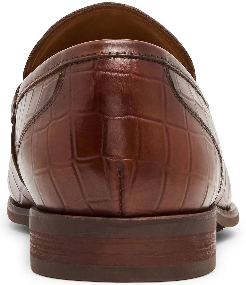 Steve Madden Men's Kline Leather Croco Loafers