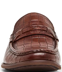 Steve Madden Men's Kline Leather Croco Loafers
