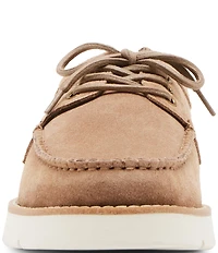 Steve Madden Men's Kolt Suede Lace Up Boat Shoes