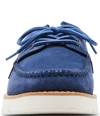 Steve Madden Men's Kolt Suede Lace Up Boat Shoes