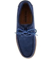 Steve Madden Men's Kolt Suede Lace Up Boat Shoes