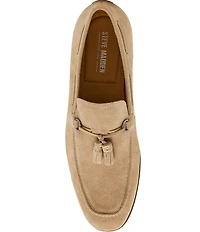 Steve Madden Men's Lachlan Suede Tassel Dress Loafers