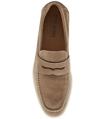 Steve Madden Men's Laguna Suede Slip On Penny Loafers
