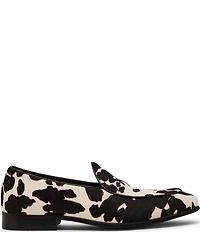 Steve Madden Men's Lanette Cow Print Hair Dress Loafers
